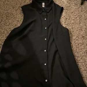 Black flowy tank top